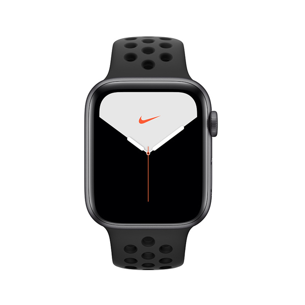 Apple Watch Nike + Series 5 (GPS, 44mm, Space Gray Aluminum Case, Black Sport Band)