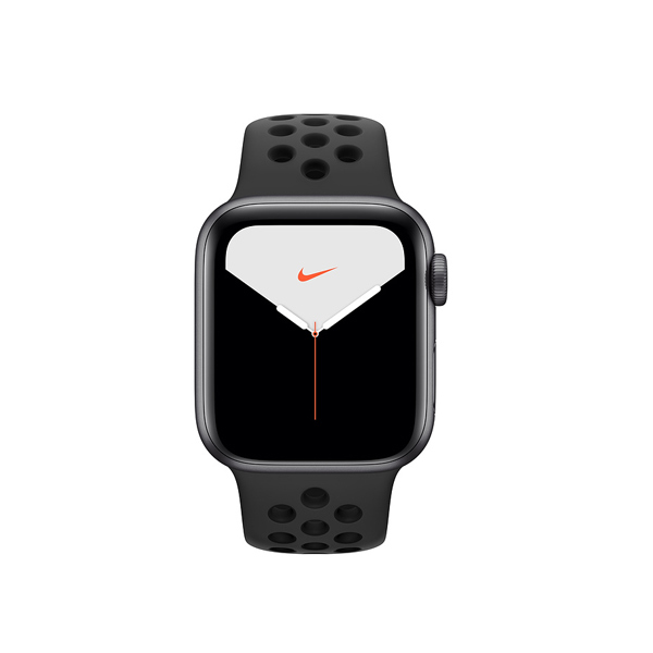 Apple Watch Nike + Series 5 (GPS, 40mm, Space Gray Aluminum Case, Black Sport Band)