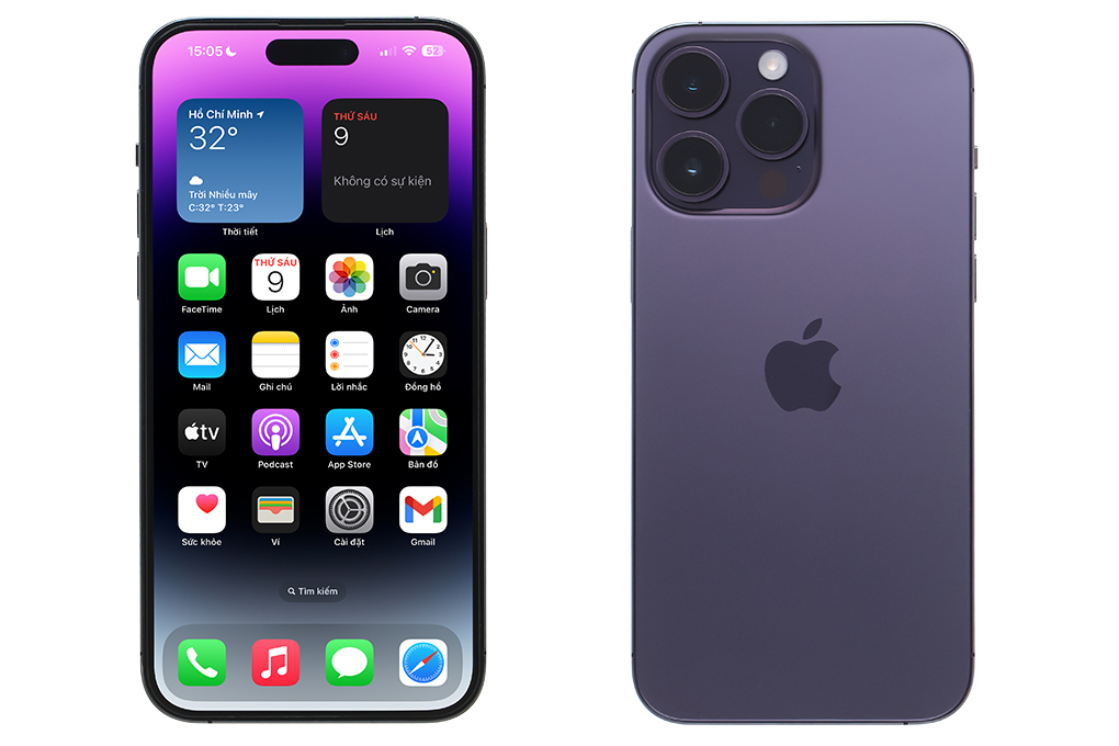 Điện thoại iPhone 14 Pro Max 128GB MQ9T3VN/A Deep Purple - Hàng chính hãng